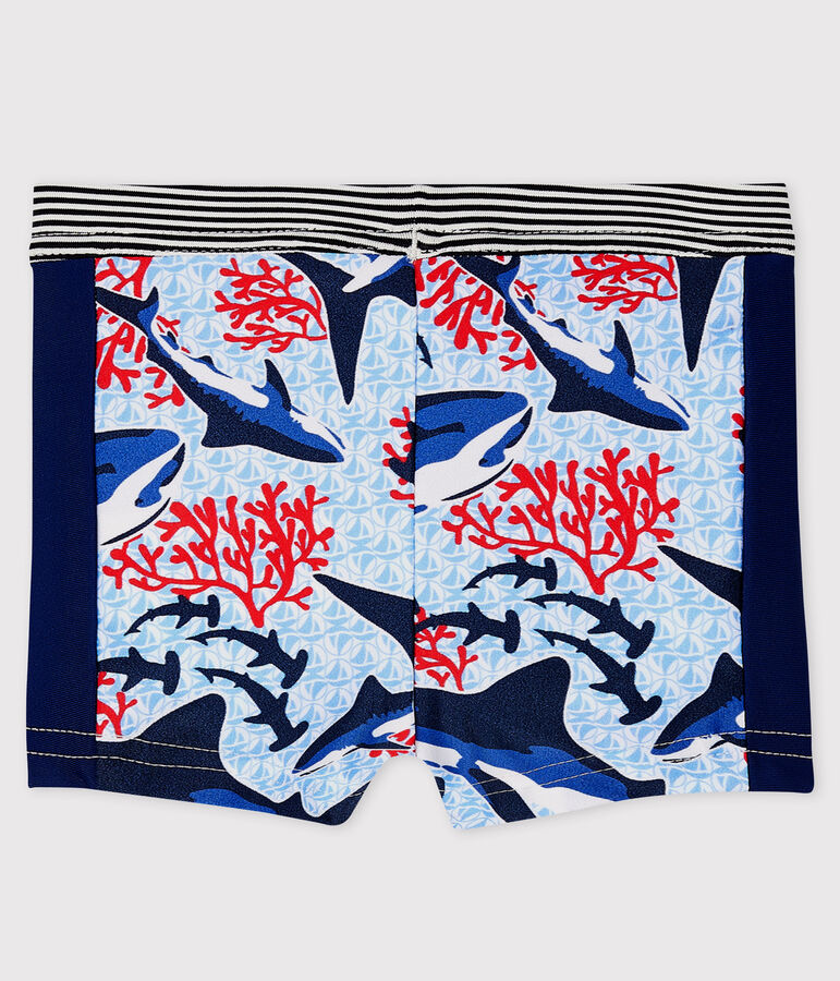 Umweltfreundliche Badeshorts Baby Jungen blau/vielfarbig