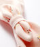 Baby-Haarband für Mädchen aus geblümtem Molton rosa FLEUR/weiss MULTICO