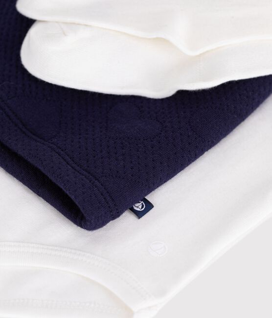 Baby-Geschenkset aus Baumwolle: Kleid, Body und Strumpfhose variante 1