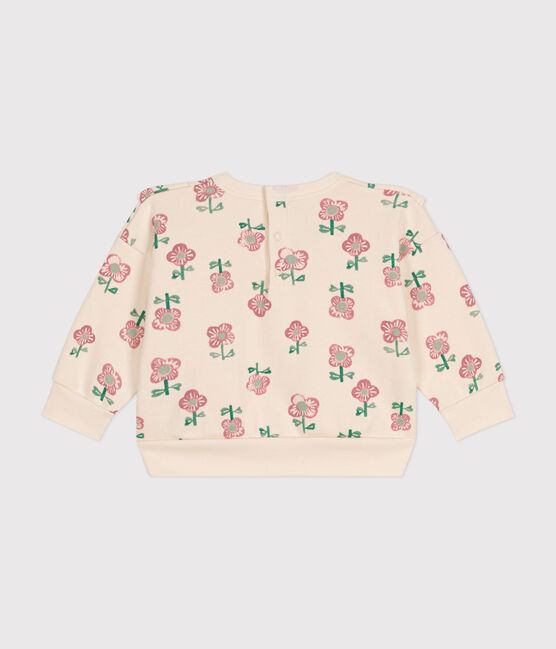 Baby-Sweatshirt aus Molton weiss AVALANCHE/ MULTICO