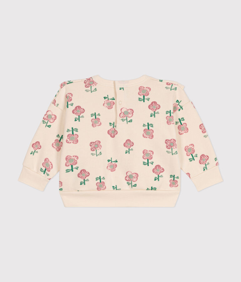 Baby-Sweatshirt aus Molton naturfarben/vielfarbig