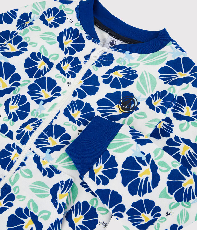 Kinder-Cardigan aus Baumwolle f&uuml;r Jungen weiss/vielfarbig