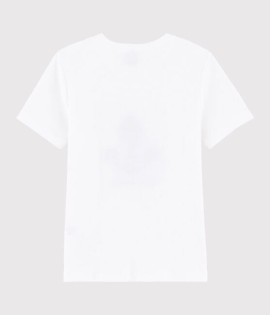 Kinder-T-Shirt mit Siebdruck für Jungen weiss ECUME