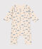 Langer Baby-Overall aus Molton weiss AVALANCHE/ MULTICO