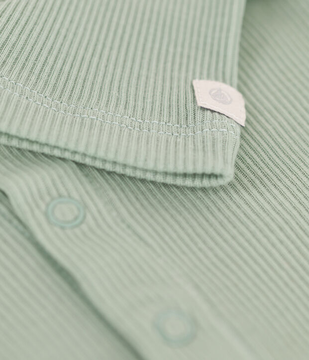 Baby-Cardigan aus Baumwolle und Lyocell gr&uuml;n