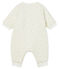 Langer Baby-Overall aus wattiertem Rippstrick weiss MARSHMALLOW/grau SOURICEAU CN