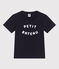 Jungen-T-Shirt aus leichtem Jerseystoff blau SMOKING/weiss MARSHMALLOW
