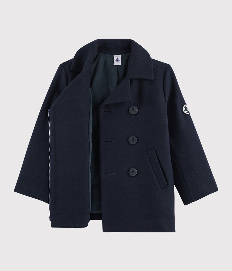 Caban-Jacke aus Wollstoff f&uuml;r Jungen blau SMOKING