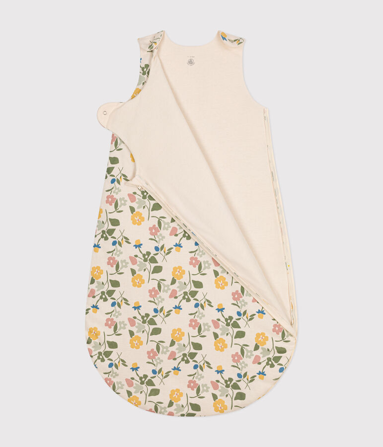 Babyschlafsack mit Blumenmuster aus Baumwolle, TOG 2 naturfarben/vielfarbig