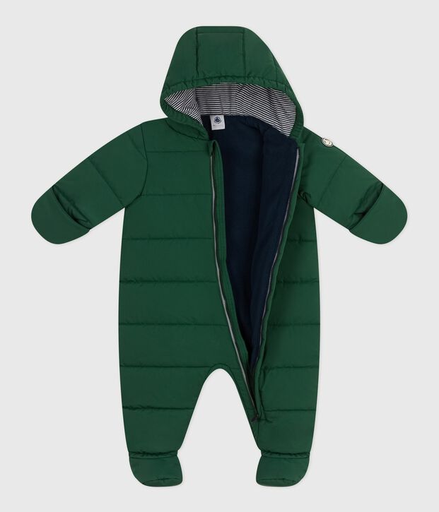 Baby-Schneeanzug aus Polyester gr&uuml;n