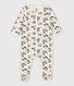 Baby-Strampler aus Molton mit Blumen-Motiv