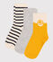 3 Paar Baumwollsocken mit Logo für Kinder variante 1