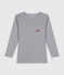 Tee-shirt manches longues en coton enfant grau PIGEON