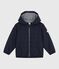 Leichte Kinder-Winterjacke einfarbig blau SMOKING