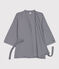 Gestreifter Kimono f&uuml;r Damen blau/weiss