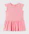 Baby-Mädchen-Kleid mit Schmetterlingsärmeln rosa PETAL
