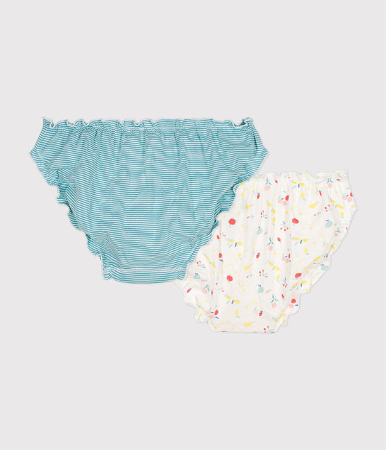 2er-Set Slips mit Rüschen aus Baumwolle für Damen variante 1