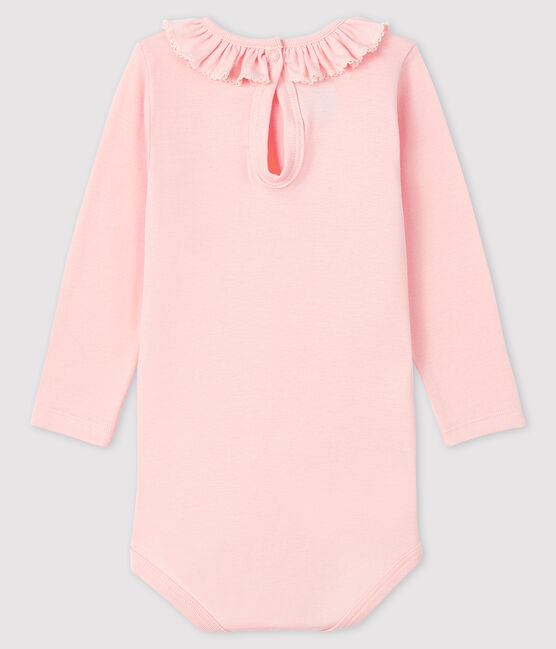 Langärmliger Baby-Body für Mädchen rosa MINOIS
