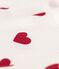 Trägershirt L’ICONIQUE aus BIO-Baumwolle für Damen weiss MARSHMALLOW/rot TERKUIT
