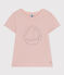 Mädchen-T-Shirt aus leichtem Jerseystoff rosa SALINE