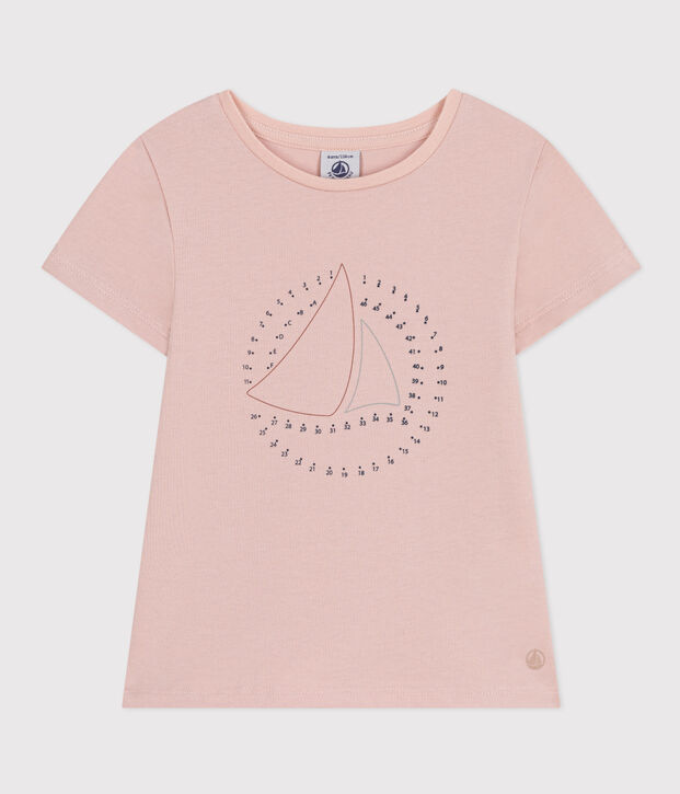 M&auml;dchen-T-Shirt aus leichtem Jerseystoff rosa