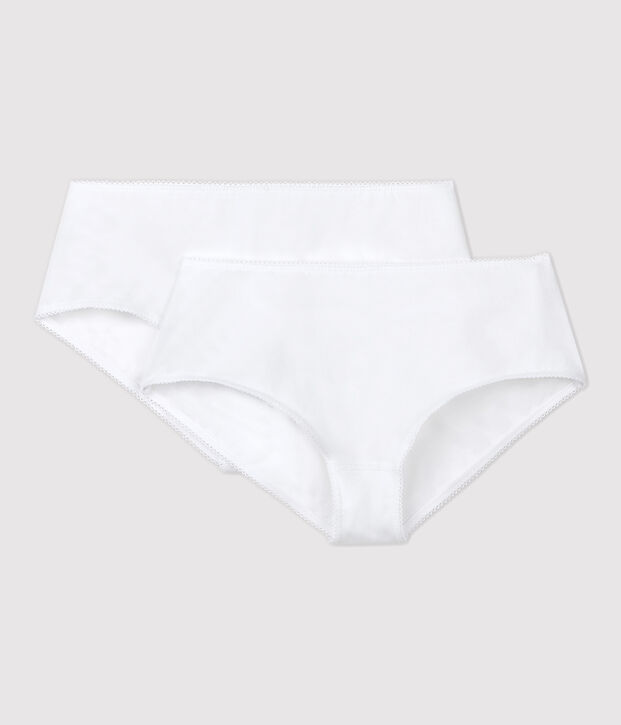 2er-Set wei&szlig;e Shortys f&uuml;r M&auml;dchen vielfarbig