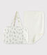 Baby-Set mit Tasche und Wickelunterlage aus Bio-Baumwoll-Doppeljersey