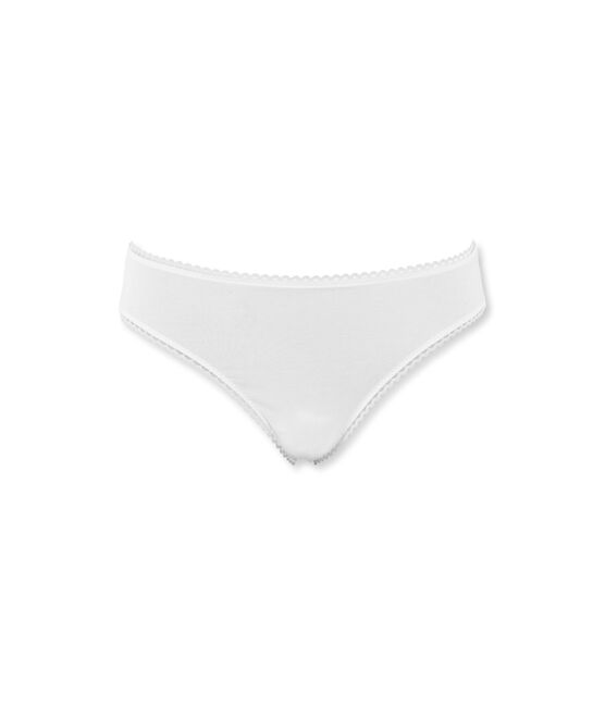 damenslip aus jersey mit lycra anteil und zweite-haut-effekt weiss LAIT