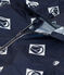 Kinder-Windjacke aus recycltem Material blau MEDIEVAL/weiss MARSHMALLOW