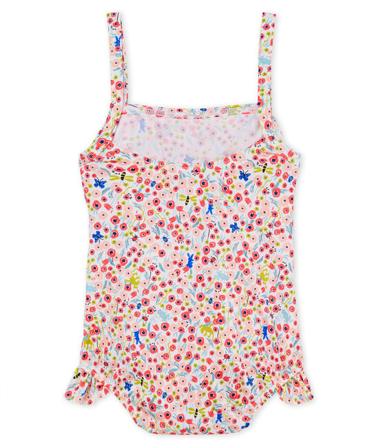 1-Teiliger gemusterter baby-badeanzug mädchen weiss MARSHMALLOW/weiss MULTICO