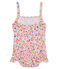 1-Teiliger gemusterter baby-badeanzug mädchen weiss MARSHMALLOW/weiss MULTICO