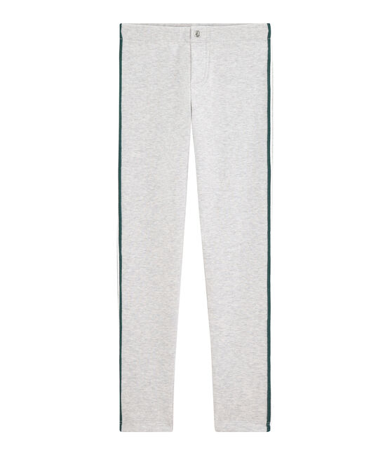 Kinder-Jegging Mädchen grau BELUGA CHINE