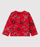 Baby-Cardigan aus Molton mit Bandana-Aufdruck rot TERKUIT/weiss MULTICO