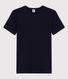 Eng anliegendes T-Shirt mit Pikotkante aus Bio-Baumwolle für Damen