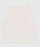 Wendbare Baby-Weste aus bedruckter Baumwolle weiss MARSHMALLOW/weiss MULTICO