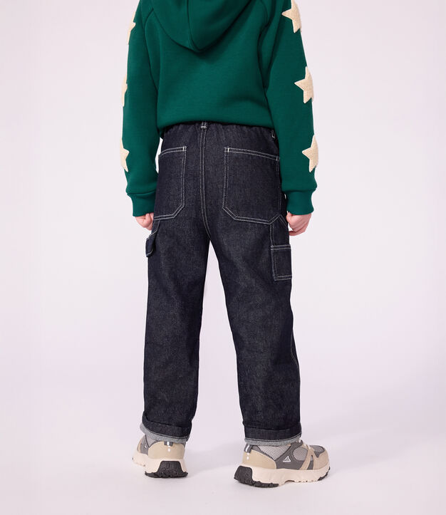 Kinder Carpenter-Hose aus Denim DENIM BRUT FONCE