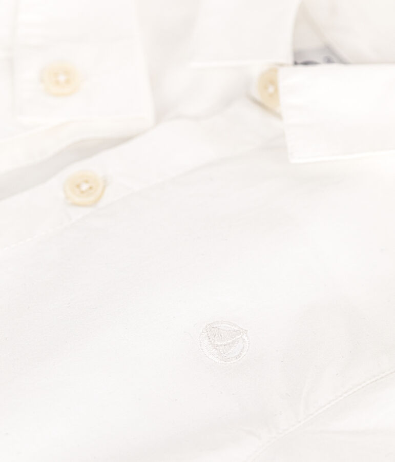 Baby-Hemd aus Popeline weiss