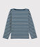 Kinder-Streifenshirt für Jungen Petit Bateau x Deyrolle blau SHADOW/weiss MARSHMALLOW