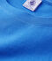 T-Shirt DAS GERADE mit Rundhalsausschnitt aus Bio-Baumwolle für Damen blau BRASIER