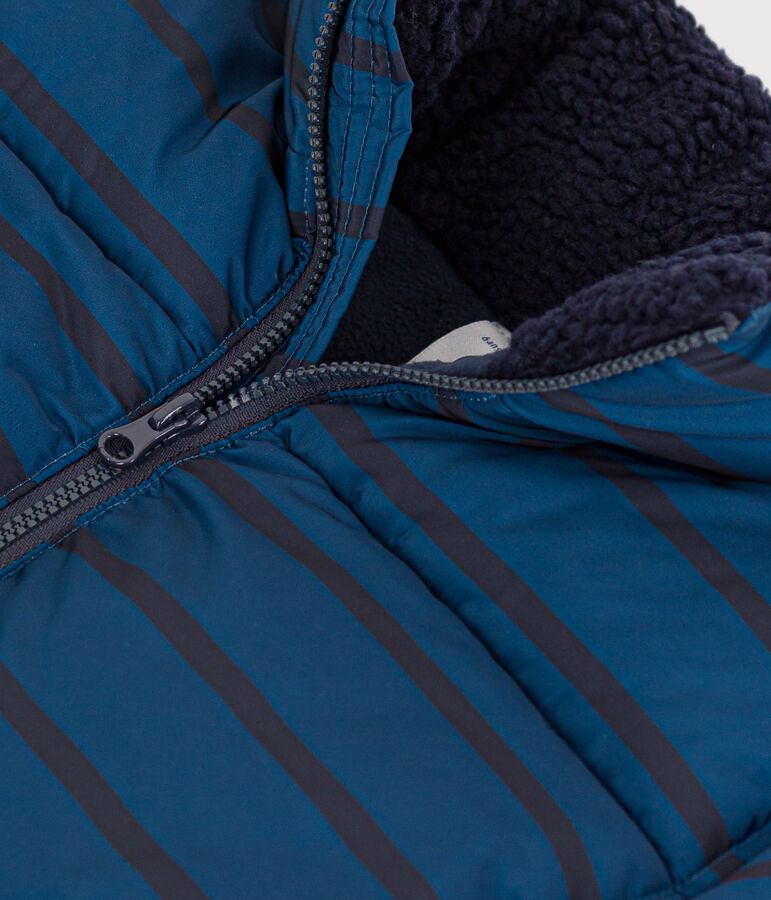 Winterjacke mit ausziehbarer Kapuze blau/blau