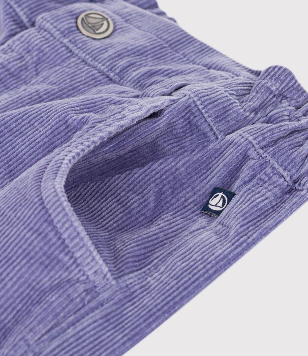 Kinder-Hose aus Feincord violett
