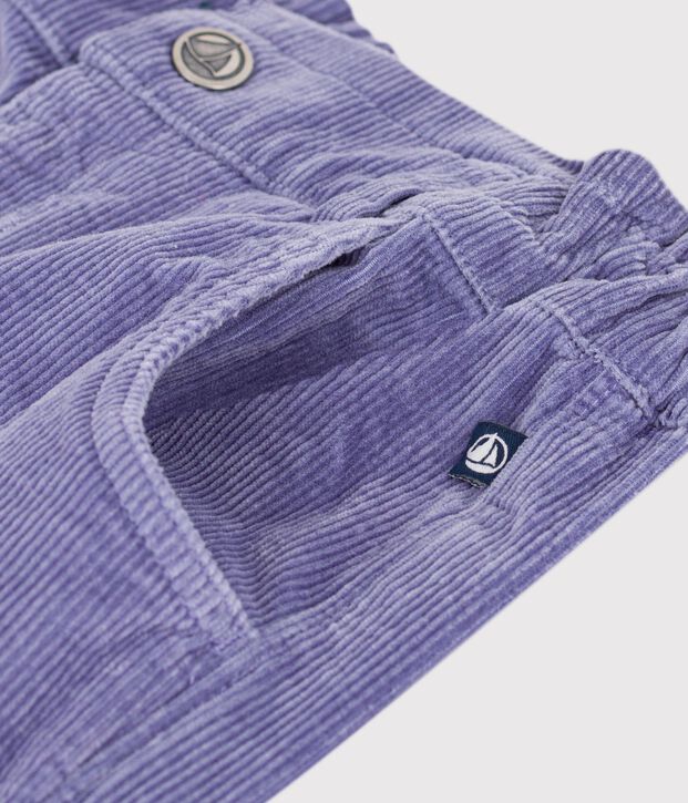 Kinder-Hose aus Feincord violett