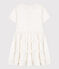 Kurzärmeliges Kinder-Kleid aus Popeline für Mädchen weiss ECUME 1