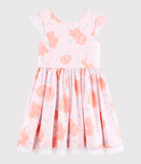 Kinder-Festtagskleid für Mädchen rosa VIENNE/weiss MULTICO