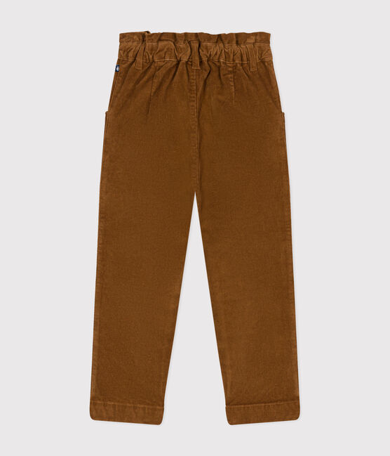 Kinder-Hose aus Fein-Cord für Mädchen braun CUIVRE