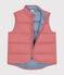 Kinder-Steppweste aus gestepptem Doppeljersey rosa ROSEWOOD