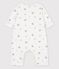 Langer Baby-Overall aus Bio-Doppeljersey mit print weiss MARSHMALLOW/ PAPAYE