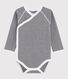 Langärmeliger Baby-Body in Wickelform Mädchen/Jungen