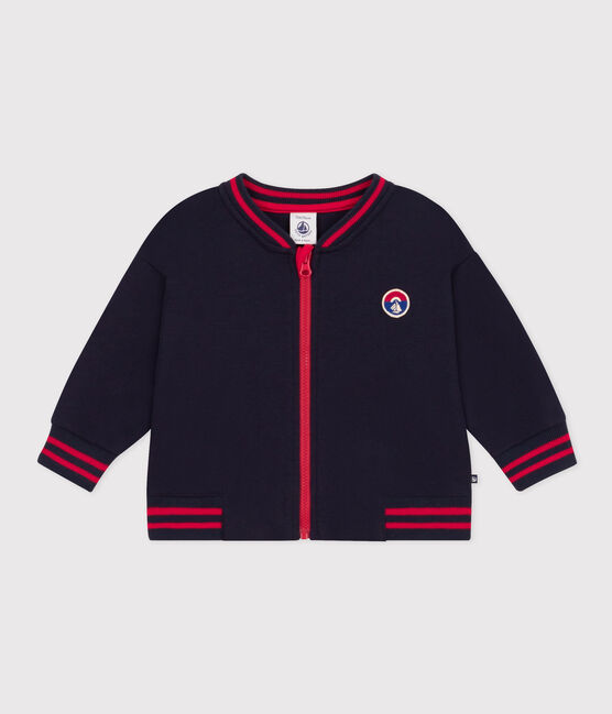 Baby-Teddy aus dichtem Jersey blau SMOKING