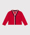 Cardigan aus Molton für Kinder/Jungen rot CORRIDA